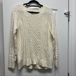 Gap Cream Cable Knit Sweater
